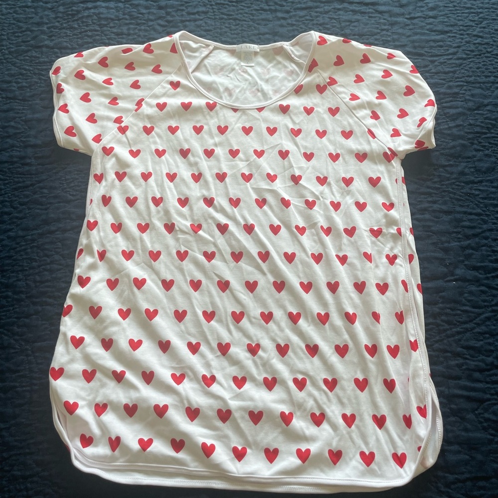 Lake pajamas red heart pair. New never worn. Valentine’s Day